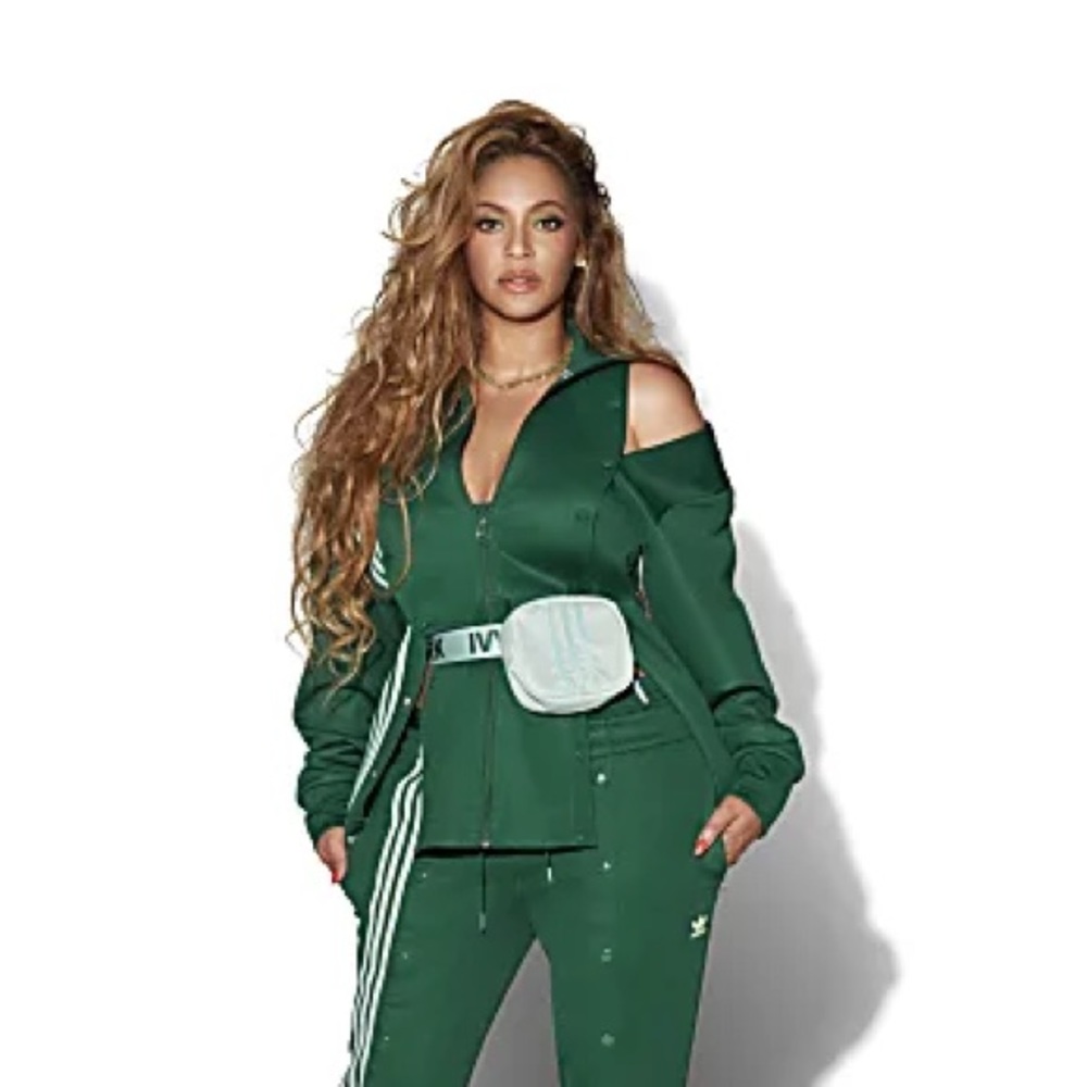 NWT Ivy Park 3-stripe Track Jacket degrassy drip 2